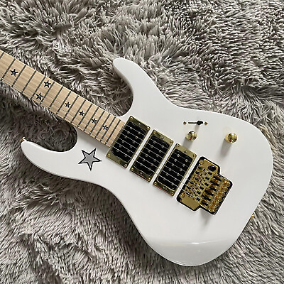 #ad Custom 6String Electric Guitar 3H Pickups Floyd Rose Bridge Star Inlay Fretboard $267.90