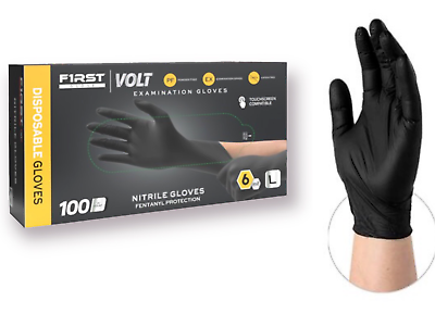 #ad First Glove Black Industrial Disposable Nitrile Gloves 6 Mil Latex amp; Powder Free $99.95