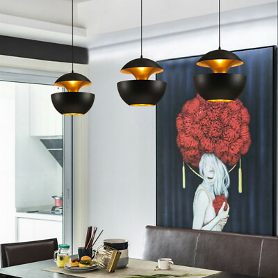 #ad Kitchen Black Pendant Light Bar Lamp Room Chandelier Lighting Shop Ceiling Light AU $44.36