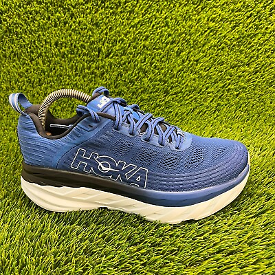 #ad Hoka One One Bondi 6 Mens Size 7.5EE Blue Athletic Running Shoe Sneakers 1019271 $69.99