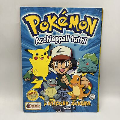 #ad Pokémon Acchiappali All Sticker Album Figurines Set Merlin 2000 Se $46.86