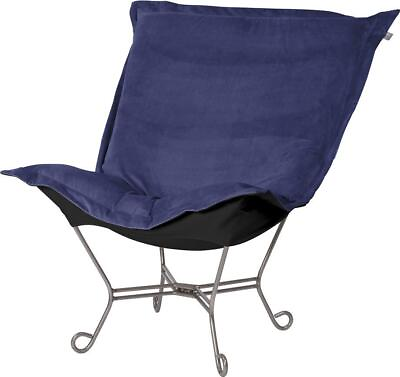 #ad Pouf Chair HOWARD ELLIOTT Royal Blue Bella Polyester Poly $1039.00