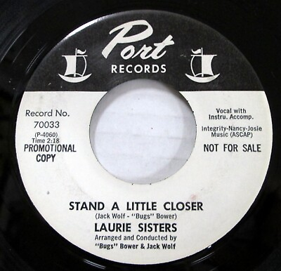 #ad LAURIE SISTERS 45 Stand A Little Closer Something Old VG PROMO Port Mc 1737 $25.00