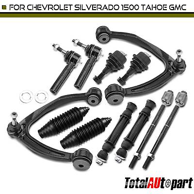 #ad 12pc Control Arm Ball Joint Sway Bar Tie Rod for Chevy GMC Cadillac Front Upper $114.99