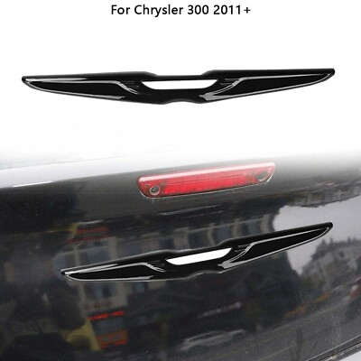 #ad Glossy Black Rear Car Logo Badge Cover Trim For Chrysler 300 2011 Accessories $22.39