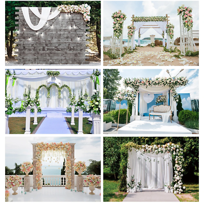 #ad Spring Wedding Flower Green Outdoor Scenic Photo Background Photography Backdrop $62.99