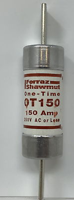 #ad Ferraz Shawmut One Time OT150 150 Amp Silver Cylindrical Body 150 V Fuses $45.00