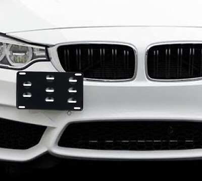 #ad Front Tow Hook License Plate Bracket Holder Mounting Kit Frame Mount fit BMW $14.99