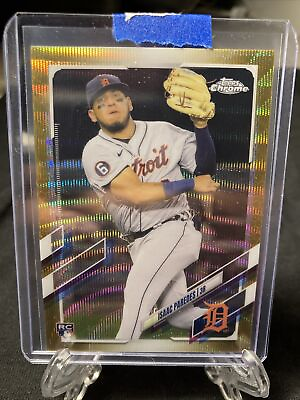 #ad 2021 Topps Chrome Isaac Paredes Rookie Gold Wave Refractor 50 TAMPA RAYS Tigers $60.00