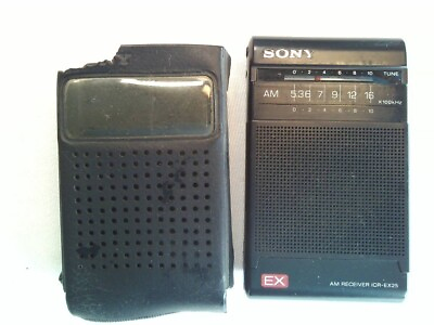 #ad Sony Am Pocket Radio Icr Ex25 Made In Japan Working Item Vintage JPN Limited Por $50.10