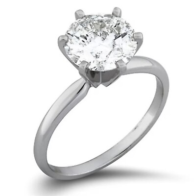 #ad Solitaire Moissanite Diamond Engagement Ring Solitaire Engagement Ring Gift Her $80.26