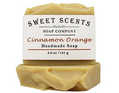 #ad Cinnamon Orange Soap Handmade Natural Cold Process Essential Oil Soap $6.29