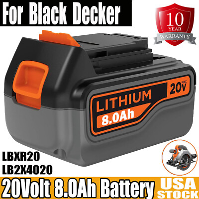 #ad 8.0AH For Black amp; Decker LBXR20 20V Volt battery LB2X4020 LITHIUM Cordless Kits $24.49