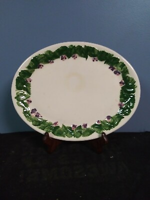 #ad Platter Plate W Leaves amp; Flowers $9.00