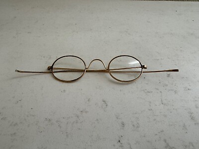 #ad Antique AO Co Gold Filled Spectacles Glasses Oval Lens $150.00