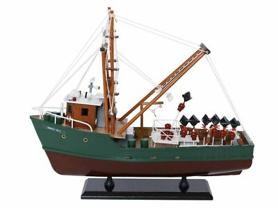 #ad NEW Wooden Model Ship A Perfect Storm Andrea Gail Movie Replica Fishing Boat 16quot; $499.00