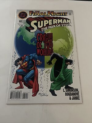 #ad Superman The Man of Steel #62 Direct Market Edition VF NM 1996 DC Box 7 $2.70