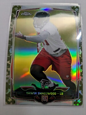 #ad 2014 Topps Chrome STS Camo Refractor 499 YAWIN SMALLWOOD #128 RC rookie 🏈 $1.99