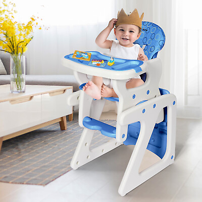 #ad #ad Baby High Chair 3 In 1 Table Convertible Play Seat Booster Toddler with Tray $40.98