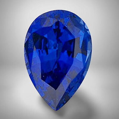 #ad Blue Sapphire Pear Cut Gemstone 0.60 Cts 6x4 mm Vivid Precious Jewelry Gem $9.99