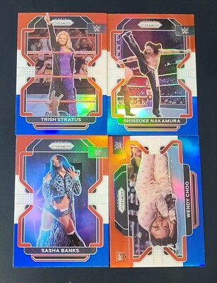 2022 Panini Prizm WWE Wrestling RED WHITE BLUE PRIZMS with Rookies You Pick $1.40