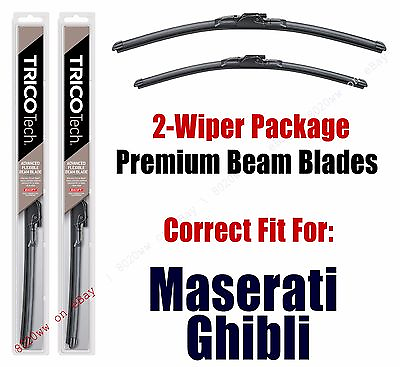 #ad Wipers 2 Pack Premium Beam Wiper Blades fits 2014 Maserati Ghibli 19260 180 $31.46