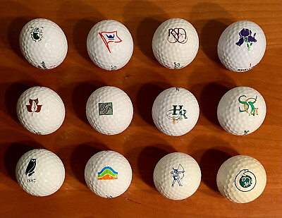 #ad 12 Dozen Unique Golf Courses amp; Clubs Vintage Modern Logo Golf Ball Lot $46.71