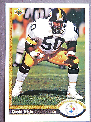 #ad David Little #302 Upper Deck 1991 Football Card Pittsburgh Steelers LN $1.79