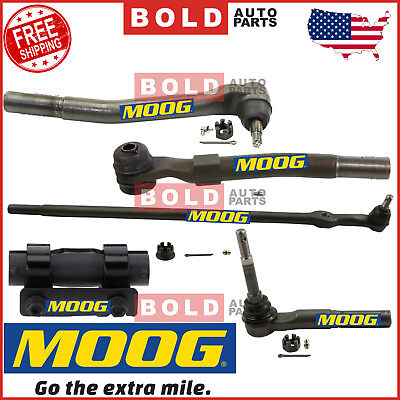 #ad MOOG Tie Rod Ends Steering Drag Link Suspension Kit For Ford F 250 F 350 SD 4WD $310.95