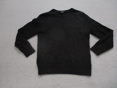 #ad Quince Sweater Womens Small Black 100% Cashmere Long Sleeve Pullover Casual City $18.99