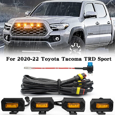 For 2020 2022 Toyota Tacoma TRD Sport Pro Offroad Raptor Style LED Grille Lights $22.99