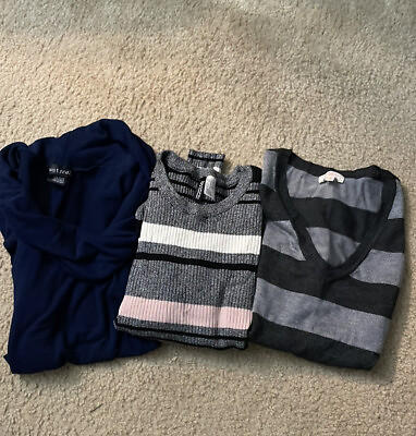 #ad THREE Sweaters SIZE M $27.85