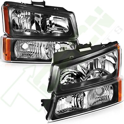 #ad Fits 2003 2006 Chevy Avalanche Headlights Assembly Pair Headlamp Replacement Set $57.99