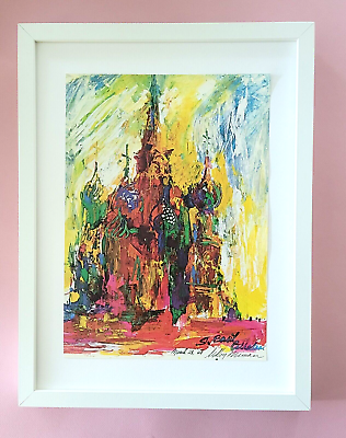 #ad LeRoy Neiman quot; MOSCOWquot; Signed Pop Art Mounted and Framed in New 16x12 $149.00