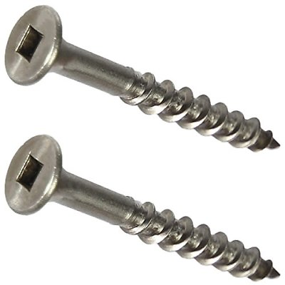 #ad #8 Stainless Steel Deck Screws Square Drive Wood and Composite Decking All Sizes $62.71