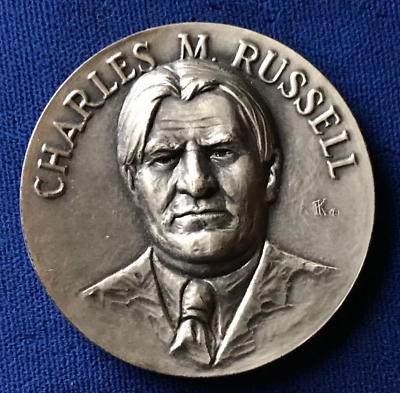 #ad CHARLES M. RUSSELL Silver Centennial Medallion 1864 1964 Blackinton $55.00