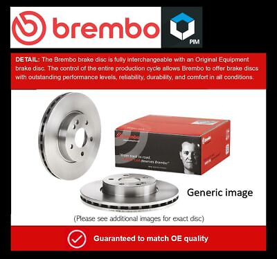 #ad 2x Brake Discs Pair Vented fits PEUGEOT 407 6C 6D 6E 2.0D Front 2004 on 304mm GBP 109.47