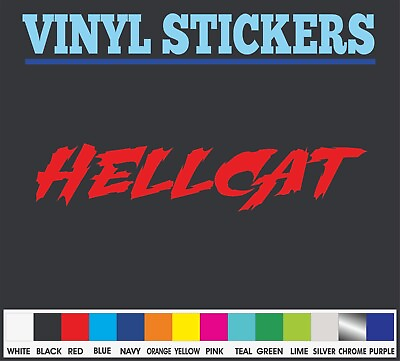 #ad Hell Cat Car truck Window Decals Stickers 9 $2.99
