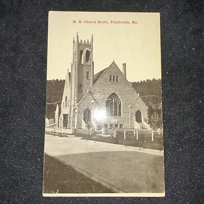 #ad Paintsville Kentucky KY RPPC Photo Postcard Mayo ME Methodist Church South $6.00