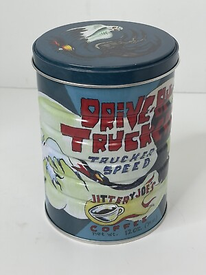#ad Drive By Truckers Trucker Speed Coffee Tin Jittery Joe#x27;s Athens Georgia Rare $29.95