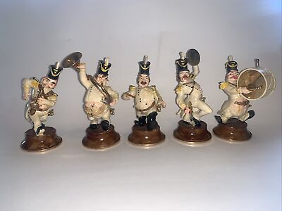 #ad Marching Band Orchestra Figures Military Porcelain $340.00