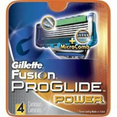 #ad Gillette Fusion ProGlide Power Cartridges 4 Count $9.99