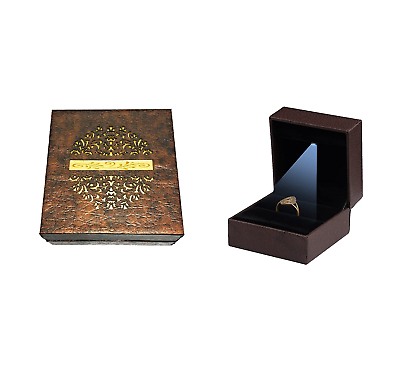 #ad Led Light Jewelry Ring Box for Women amp; Men Brown Color Size 5x7x7 cm pack of 12 $60.00