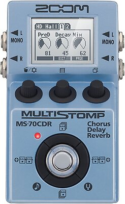 #ad Zoom MS 70CDR MultiStomp Guitar Effects Pedal Chorus Delay and Reverb... $149.99