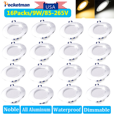 #ad 4 20PC Dimmable 9W LED Downlight Recessed Ceiling Lamp Spot Light With Driver $68.96