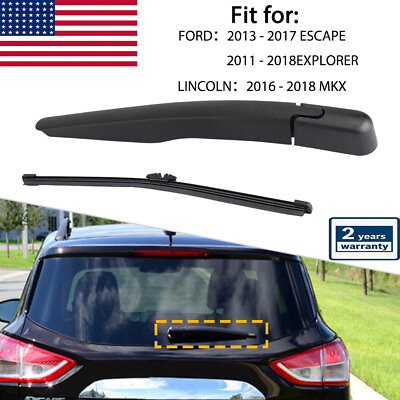 #ad Rear Wiper Arm amp; Blade For FORD ESCAPE 2013 2017 EXPLORER 2011 2018 High Quality $10.44