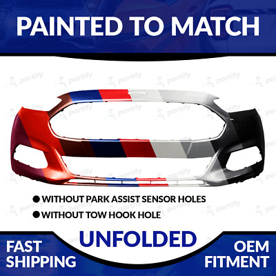 #ad NEW Painted To Match Unfolded Front Bumper For 2013 2014 2015 2016 Ford Fusion $273.99