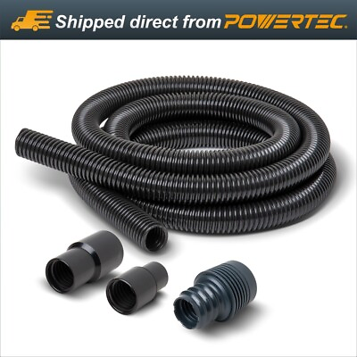 #ad #ad POWERTEC 70356 Dust Collection Hose with 2 Fittings Plus 1 Quick Connector $21.99