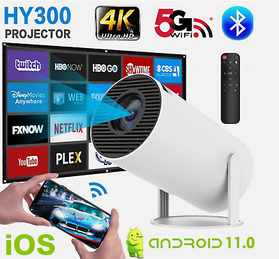 #ad 4K Mini Projector 10000 Lumen LED 1080P WiFi Bluetooth UHD Portable Home Theater $87.99
