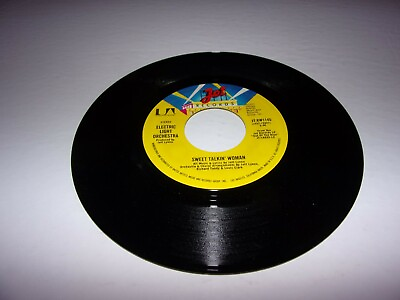 #ad Electric Light Orchestra: Sweet Talkin#x27; Woman Fire On High 45 Rpm 1977 NM $19.99
